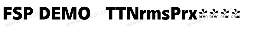 FSP DEMO   TTNrmsPrx字体转换